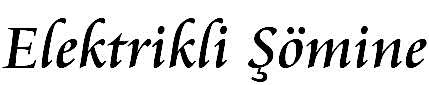 Elektrikli Şömine